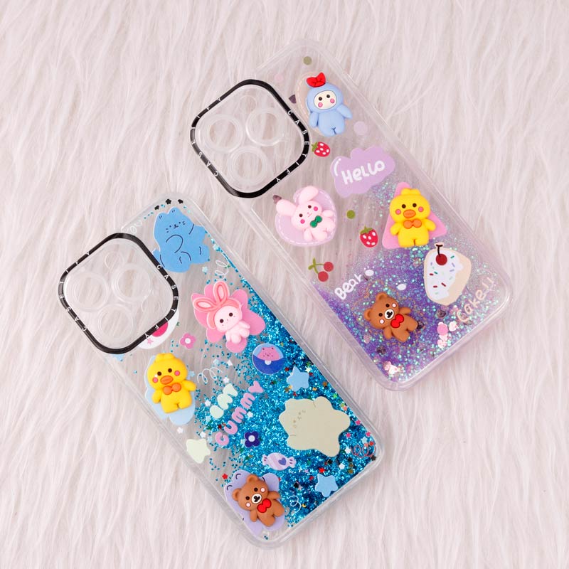 قاب آکواریومی Casetify آیفون iPhone 14 Pro Max عروسکی برجسته محافظ لنزدار