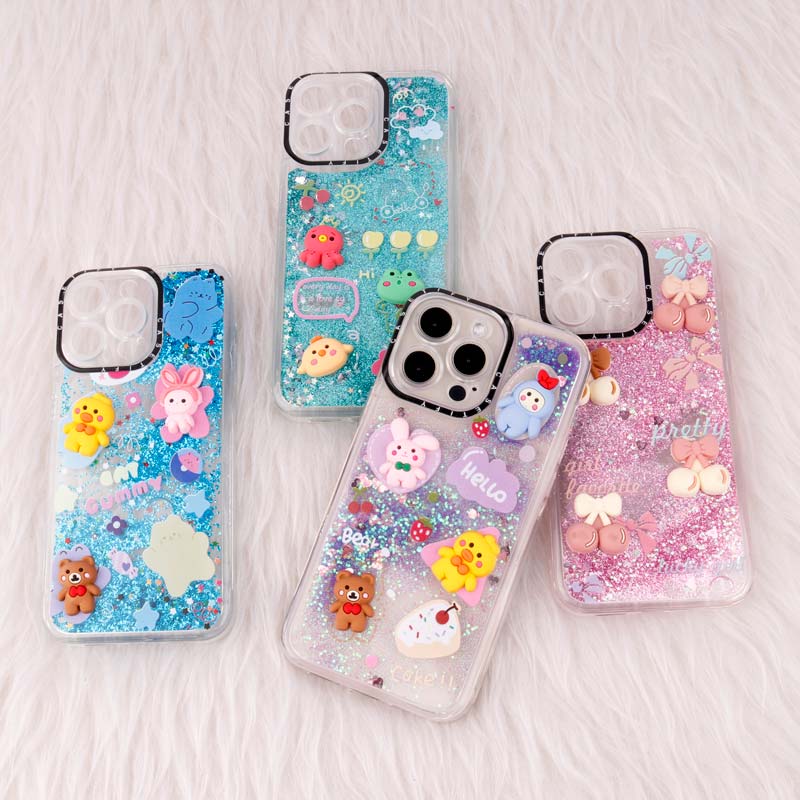 قاب آکواریومی Casetify آیفون iPhone 14 Pro Max عروسکی برجسته محافظ لنزدار