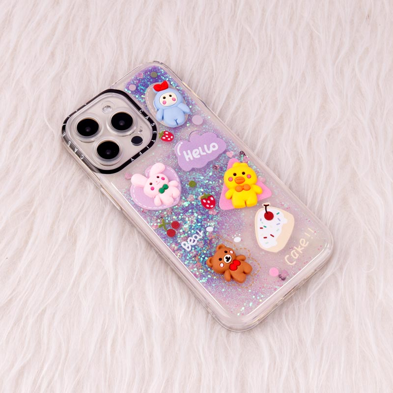 قاب آکواریومی Casetify آیفون iPhone 14 Pro Max عروسکی برجسته محافظ لنزدار